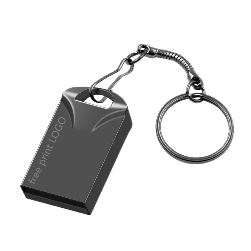 Супер мини USB флеш-накопитель 2,0 флеш-накопитель 32 Гб металлическая usb флешка 64 ГБ флеш-диск usb 128 ГБ 16 ГБ 8 ГБ 4g Флешка с Подарочный логотип - Цвет: free custom logo