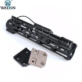 WADSN Airsoft Replica ARISAKA Offset Side Mount Light Bar Mounts For Surfire M300 M600 Scout Light Mlok Keymod Rail Handguard