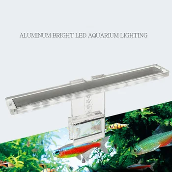 

Newly LED Aquarium Lamp Plant Light Fits Tanks 3-8MM Thickness Aquatic Lamp Aquarium Bracket Light