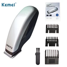 Kemei простая в обращении электрическая машинка для стрижки волос мини триммер для стрижки волос Машинка для стрижки бороды Парикмахерская Бритва для мужчин стильные инструменты KM-666 D38