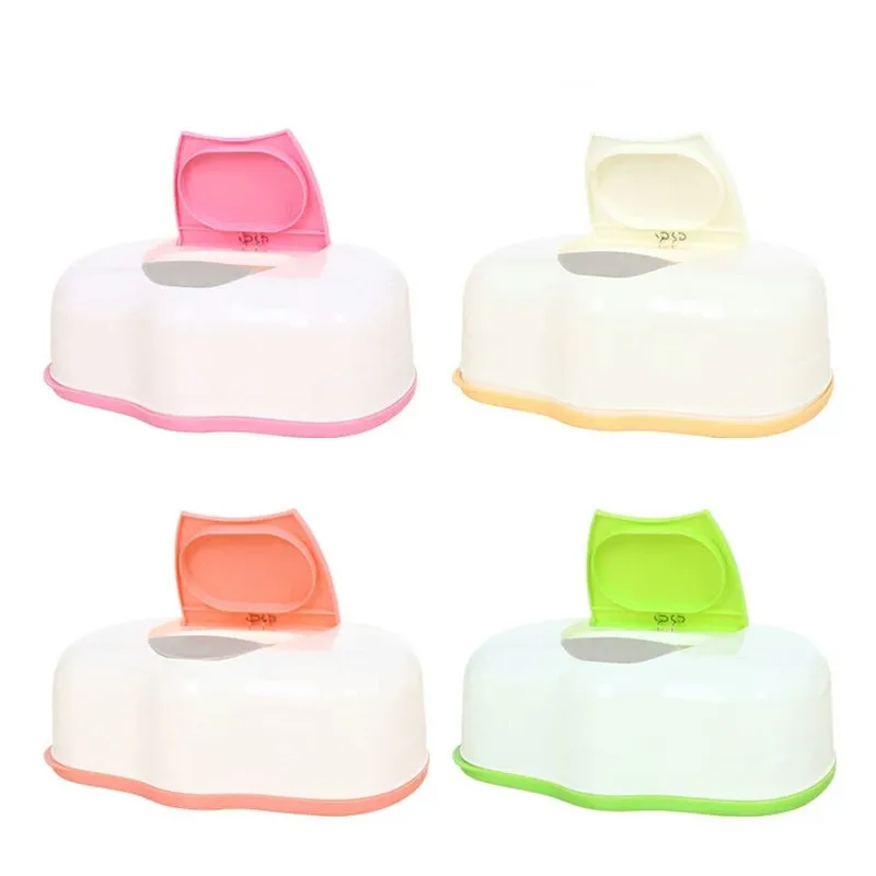 

Wet Tissue Box Plastic Automatic Case Real Tissue Case Baby Wipes Press Pop-up Design Home Tissue Holder Accessories