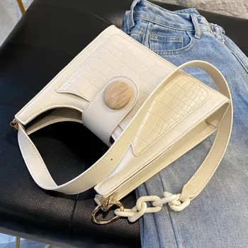 

Crocodile pattern Armpit bag 2020 Fashion New High quality PU Leather Women's Designer Handbag Travel Shoulder Messenger Bag