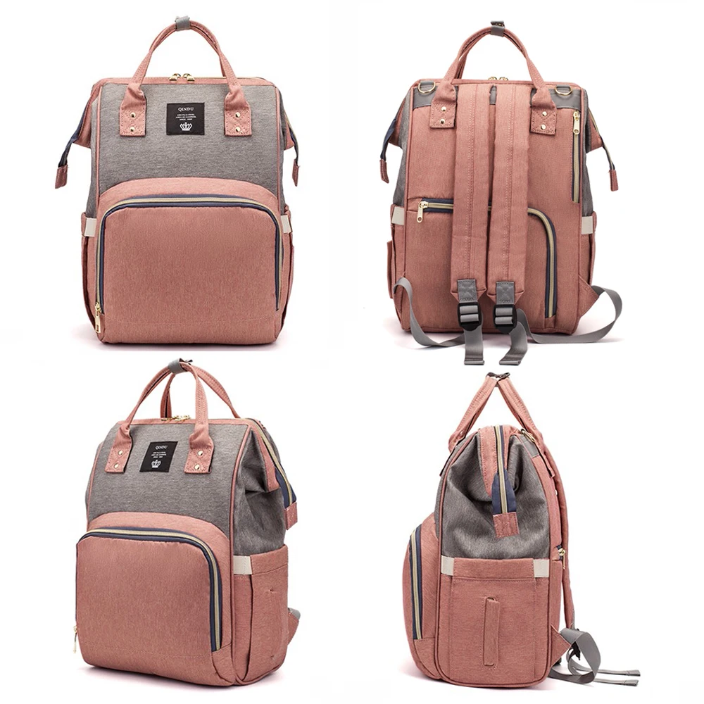 Baby Diaper Bag Backpack Mummy Large Capacity Nappy Pouch Mom Baby Waterproof Outdoor Travel Diaper Pouchs For Baby Care (7)