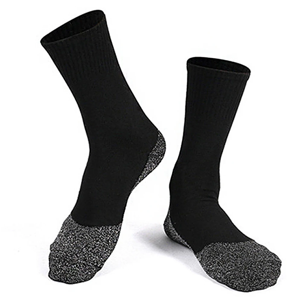 Спортивные длинные Aluminized волокна 35 градусов ниже носки зимние теплые черные лыжные уличные изоляция