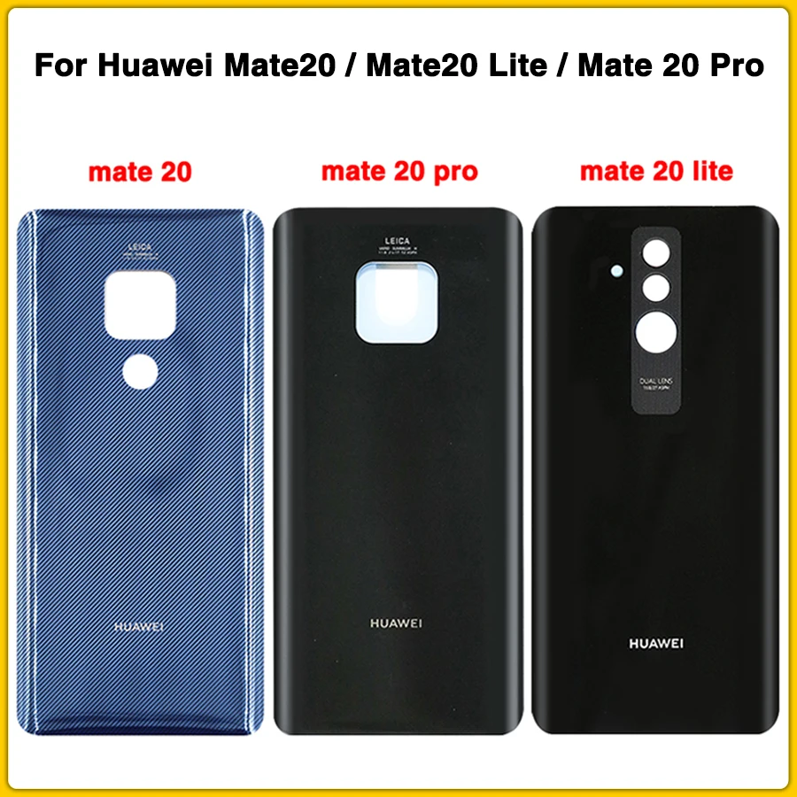 

Original New Back Housing For Huawei Mate20 Mate 20 Lite Mate 20 Pro Battery Cover Door Rear Cover + Adhesive Sticker