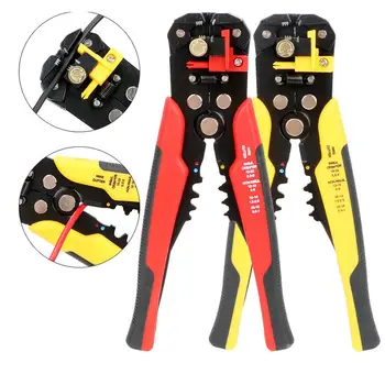 

Multifunctional Automatic Stripping Pliers Self-adjustable Cable Wire Crimper Stable Crimping Tool Ergonomically Designed Stripp