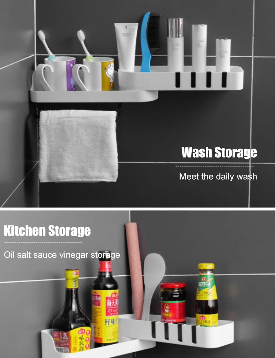 Bathroom Shelf Organizer Rotatable