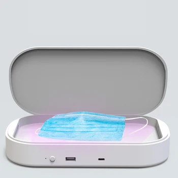 

Ultraviolet Phone Sterilizer Box Wireless Charging Mask Jewelry UV Sterilization Box USB Output for Home Office Travel