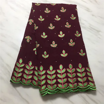 

Embroidery African Lace Fabric Materials Cotton Lace African Swiss Voile Lace In Switzerland High Quality 2019 For Sewing Dress