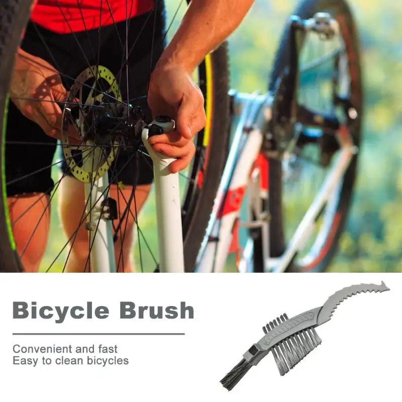 

Bicyle Chain Wheel Scrubber Brush Cleaner MTB Bike Cleaning Kit Repair Tool