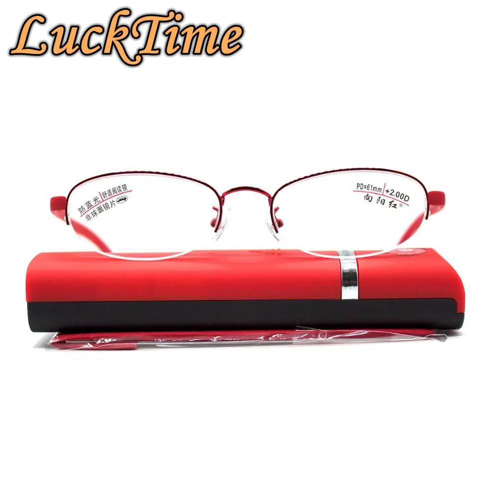 

LuckTime Ultralight Blu-ray Reading Glass High Quality TR90 Women's Reading Glasses +1.0 +1.5 +2.0 +2.5 +3.0 +3.5 +4.0 #605