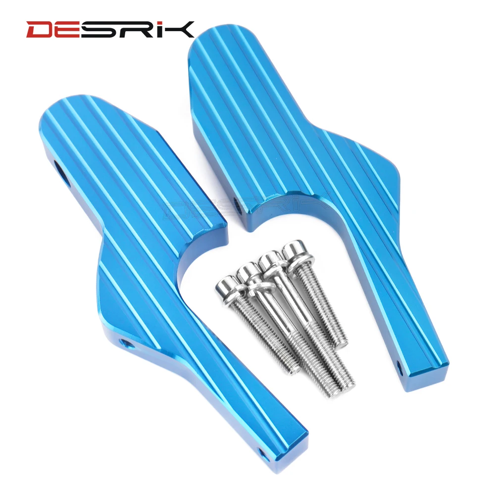 Blue DESRIK новые задние Пассажирские подножки расширенные подножки для Vespa GT GTS GTV 60 125 150 200 250 300 300ie - Цвет: Blue