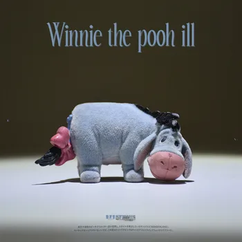 

24piece/lot 5.5cm classical Eeyore Donkey collection decoration toys FLOCK FABRIC pvc toys