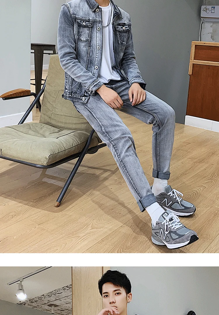New Casual Tracksuit Men Autumn Single Breasted Jackets+Pants 2 Pieces Sets Male Slim Fit Famous Brand Fashion Men's Solid Set