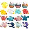 Baby Bath Toys Bathing Ducks Cartoon Animal Whale Crab Swimming Pool Classic Chain Clockwork Water Toy For Infant 0 24 Months 1