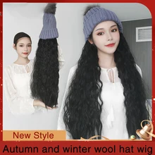 MUMUPI мода длинный кудрявый/прямой парик с эластичным вязать шляпы парики термостойкие синтетические Натуральные Искусственные волосы парики для женщин