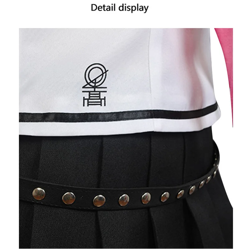 Game Mioda Ibuki Cosplay Costume Danganronpa 2 Wig Woman's JK Uniforms Girl Sailor Suit Halloween Carnival Costumes 0 (7)