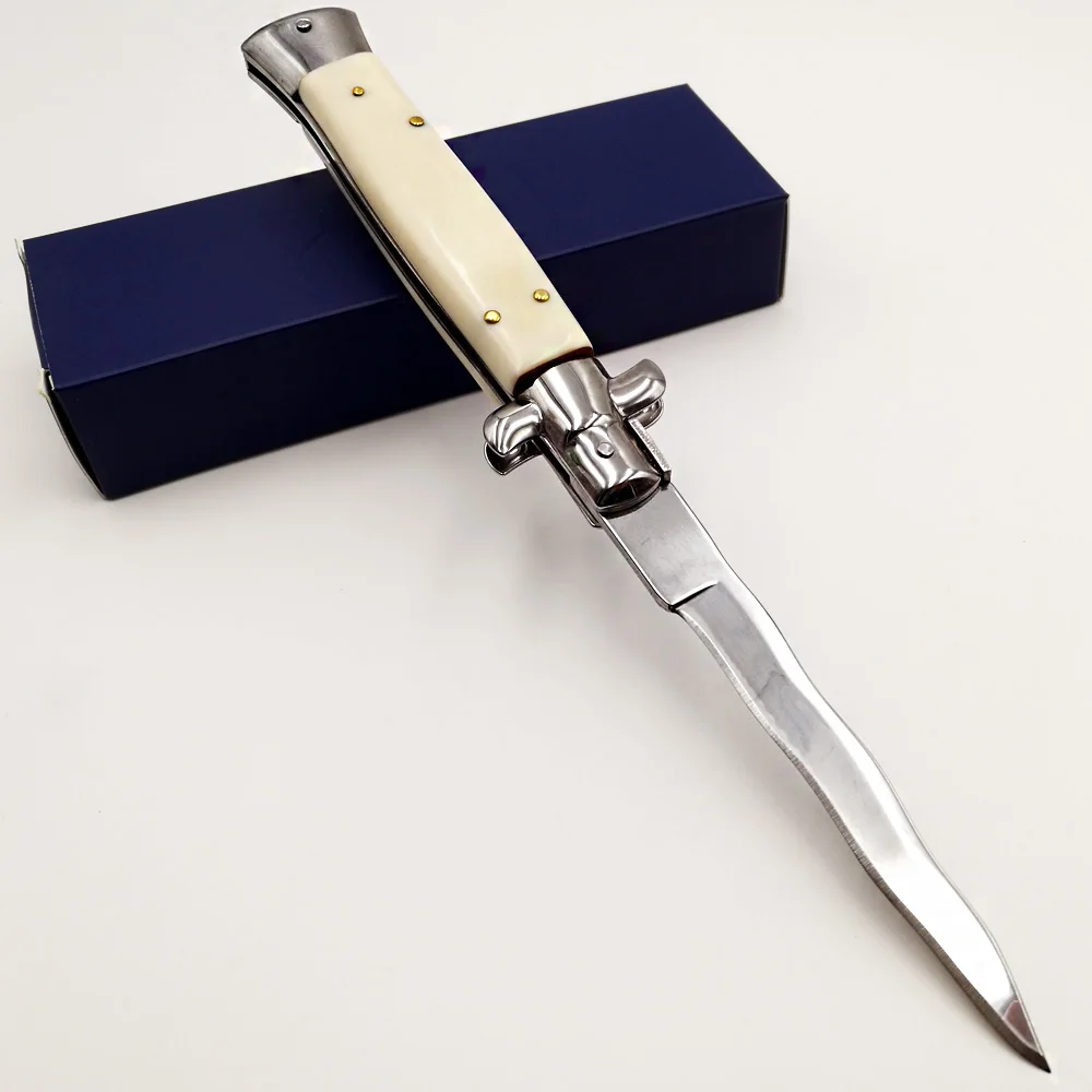 Итальянский мафиозный дайвинг выживания складной нож 5Cr13 стальное лезвие Тактический stilt открытый рыболовный нож