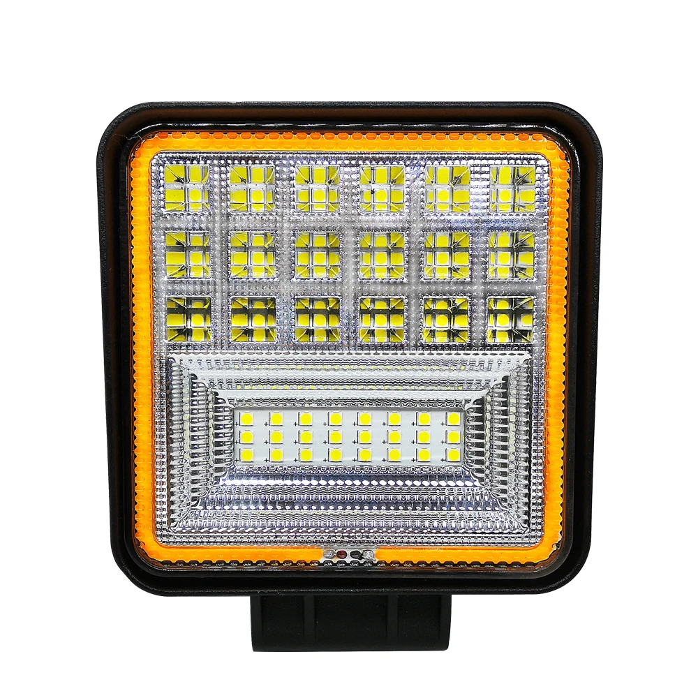 

HST 5 12v round square double color ledbar flood beam combo 72w&126w led work light for truck offroad4X4 suv atv boat forklif