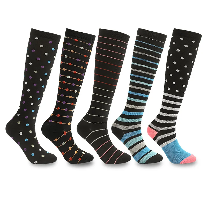 

Outdoor Sports Compression Socks Men and Women Multi-color Running Elasticity Crus Supporter Long Socks Riding Pressure Socks Mo