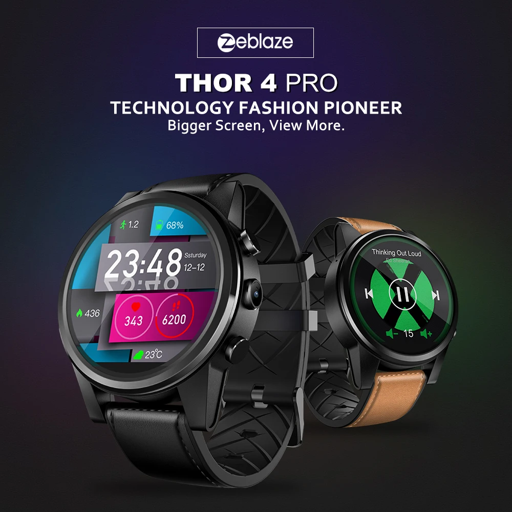 Zeblaze vibe 3 pro 5 thor 4 Смарт-часы для мужчин smartwatch 4G 1,6 дюймов Камера gps монитор сердечного ритма шагомер SIM ответ на вызов 1,6-дюймовый кристаллический дисплей GPS / ГЛОНАСС Quad Core 16 ГБ 600 мАч Гибр