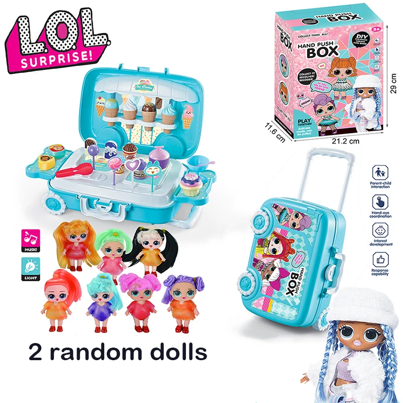 subject Fumble film Original Lol Surprise Dolls Toys Suitcase with 2 LOL Dolls Children Girls  Play House Action Figures Toys for Kids Birthday Gifts|Action Figures| -  AliExpress