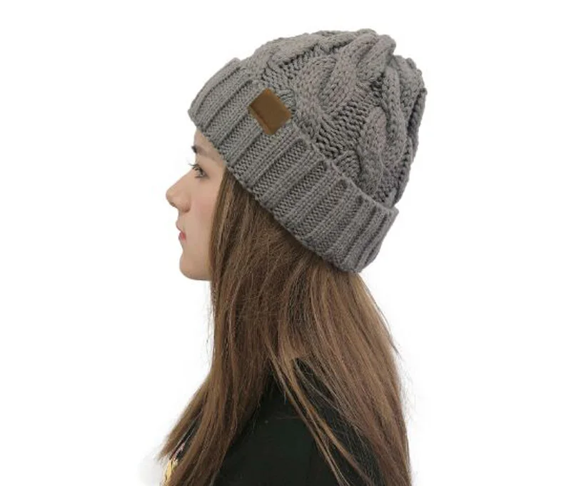 XEONGKVI вязаная шапка в Корейском стиле с закрученным краем, зимняя теплая брендовая шапка Skullies Beanies, шерстяные шляпы из пряжи для женщин с помпоном