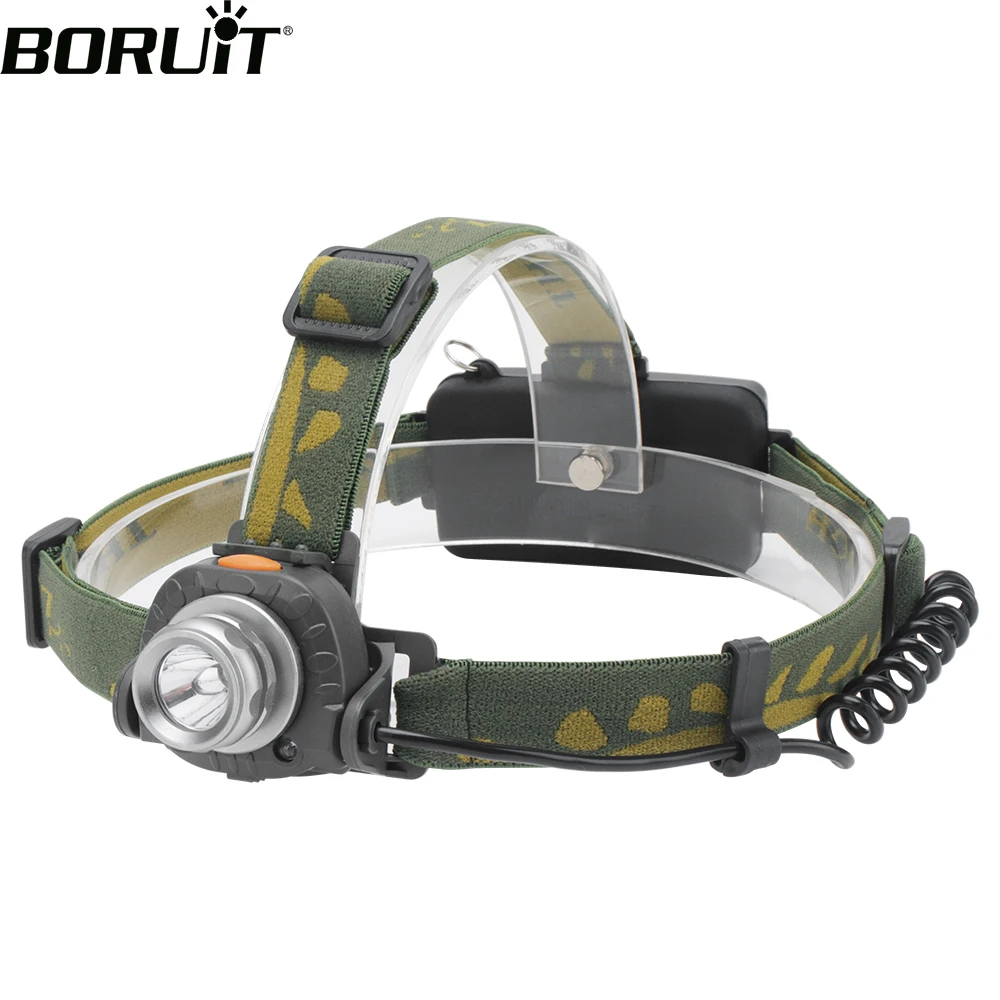 BORUiT XPE светодиодный мини налобный фонарь 350LM 4 режима датчик движения фара