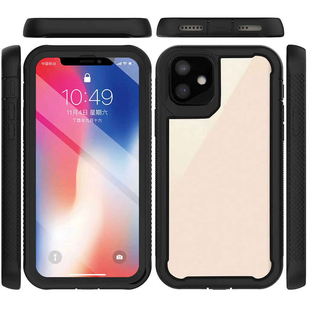 Для iPhone 11 6 1 дюйма 2019 чехол Гибридный сверхпрочный ударопрочный прозрачный на
