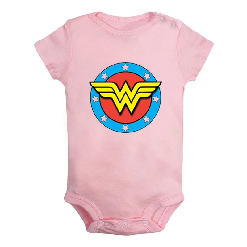 JcBaby1194PD Анимационная девушка сила чудо женщина летучая мышь Женщины Супер женщины Новорожденные Мальчики Девочки наряды комбинезон с принтом для младенцев Боди Одежда - Цвет: JcBaby1194PD