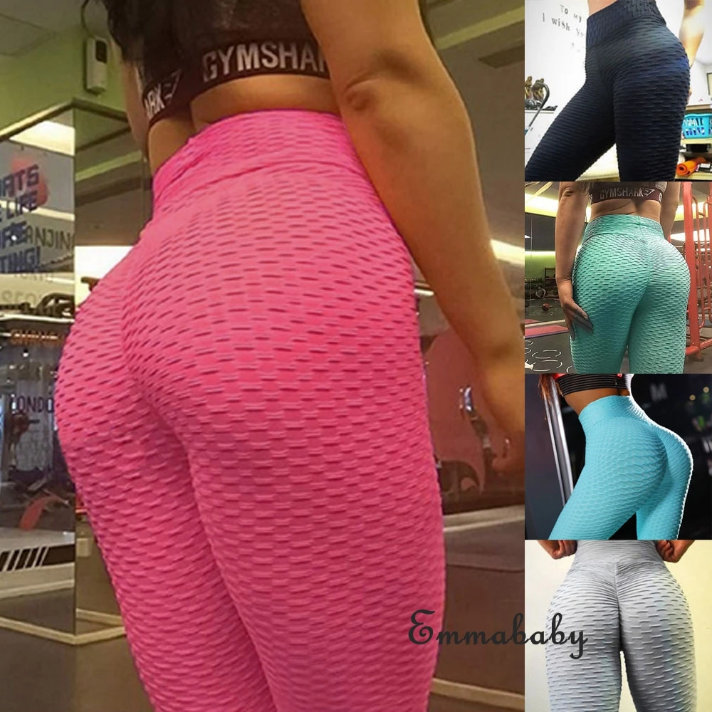 

Женские леггинсы для фитнеса с высокой талией и эффектом пуш-ап