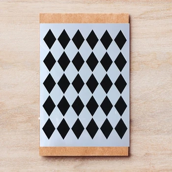 

A4 Geometry Diamond Texture DIY Layering Stencils Painting Scrapbook Coloring Embossing Album Decorative Template 29*21cm