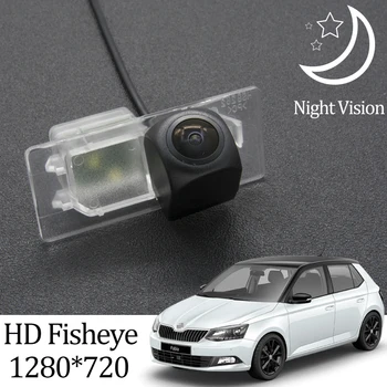 

Owtosin HD 1280*720 Fisheye Rear View Camera For Skoda Fabia/Fabia Combi MK3 Typ NJ 2015 2016 2017 2018 2019 Car Monitor