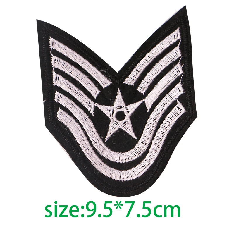 1PcsGold and Silver U S ARMY EMBLEM Iron On Patch Embroidered Applique Sewing Clothes Stickers Garment Apparel Accessories Badge