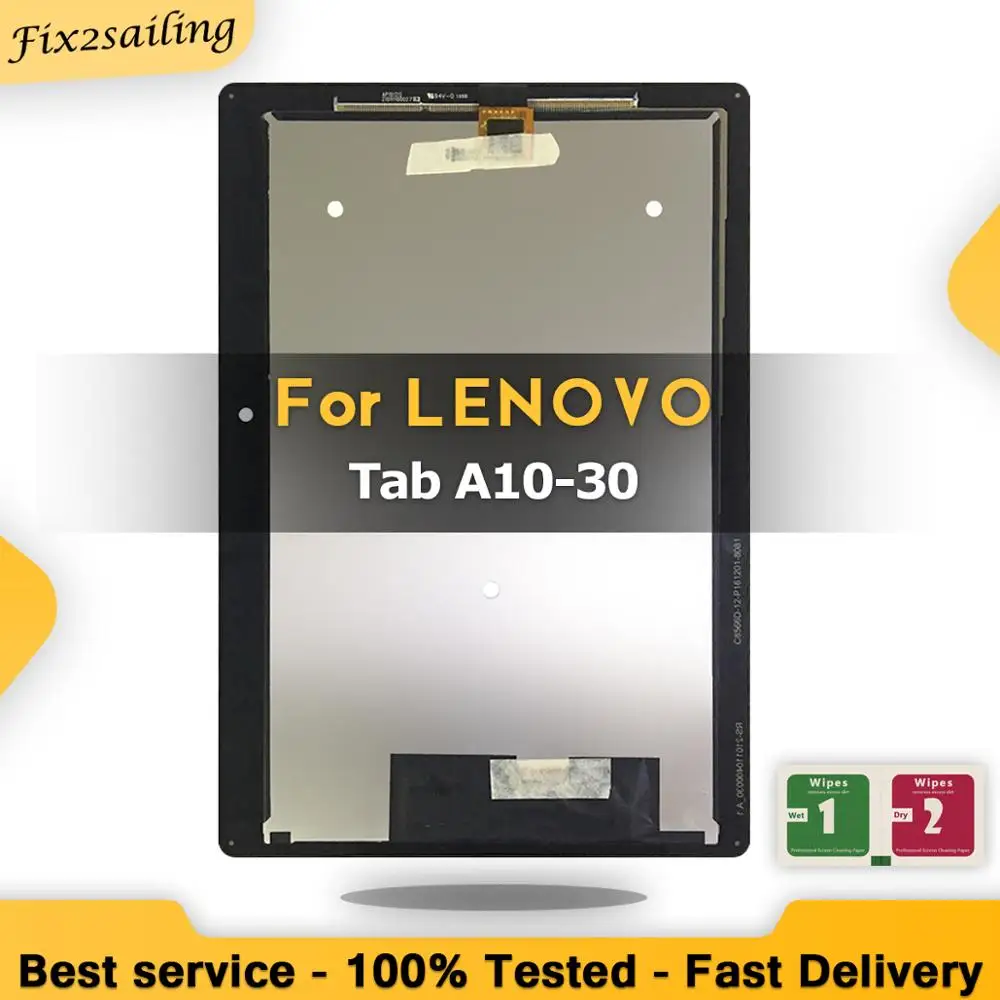 

100% New LCD For Lenovo Tab 2 A10-30 LCD YT3-X30 X30F TB2-X30F tb2-x30l tb2-x30m a6500 LCD Display Digitizer Assembly