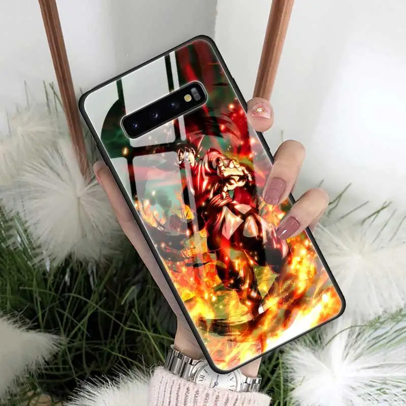 01 Dragon Ball Son Goku чехол из закаленного стекла для samsung Galaxy S10 S10e S9 S8 Note9 Note 10 Plus 5G A50 A30 края из ТПУ Couqe - Цвет: 01