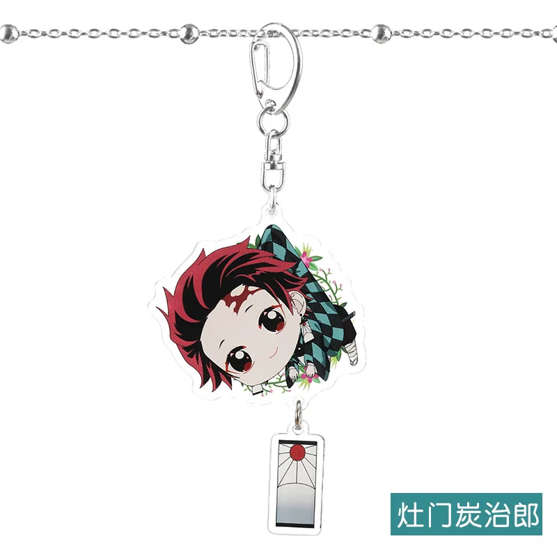 Аниме демон убийца Kimetsu no Yaiba брелок Kamado Nezuko Hashibira Inosuke Agatsuma Zenitsu милый забавный мультфильм акриловый брелок