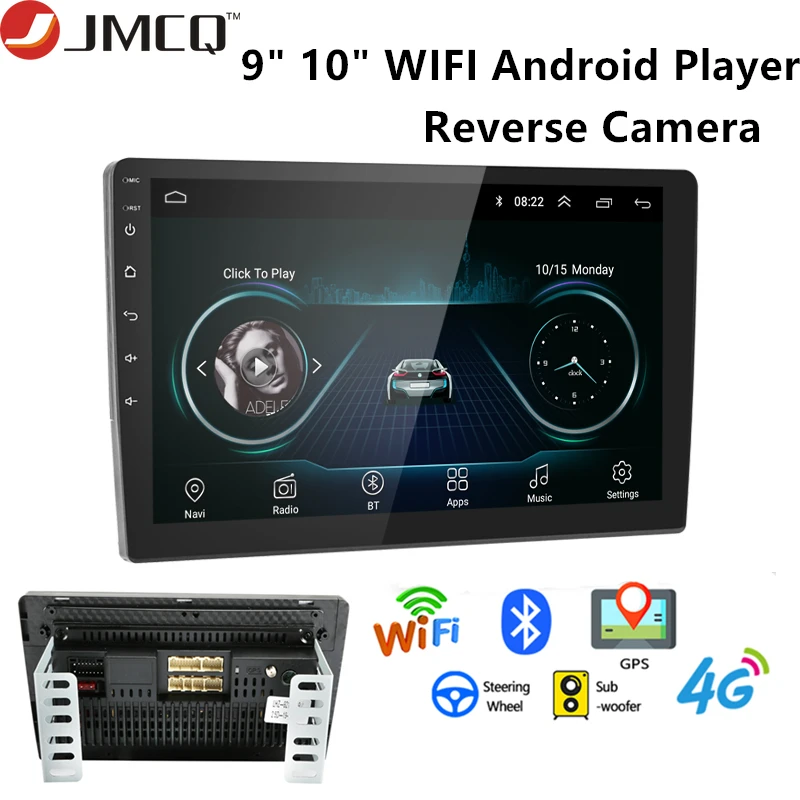 JMCQ Android 8 1 автомобильный мультимедийный плеер 2 din стерео радио Bluetooth WIFI Аудио
