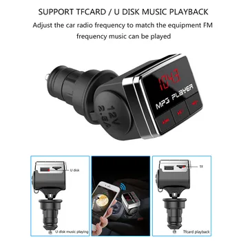 

Car Bluetooth 5.0 FM Transmitter Wireless Handsfree Audio Receiver Auto MP3 Player 2.5A USB Fast Charger Car Accessories