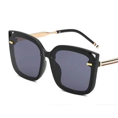 C1 Black Модная классика, женские брендовые дизайнерские солнцезащитные очки с кошачьим глазом, женские Винтажные Солнцезащитные очки с кошачьим глазом, солнцезащитные очки, оттенки, Летний стиль - Цвет линз: C1 Black