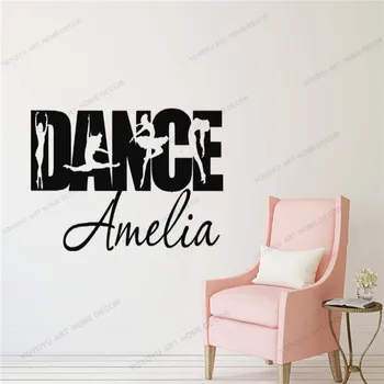 

DANCE Ballet Personalised - Handmade Dance Vinyl Wall Decal/Sticker yw-403