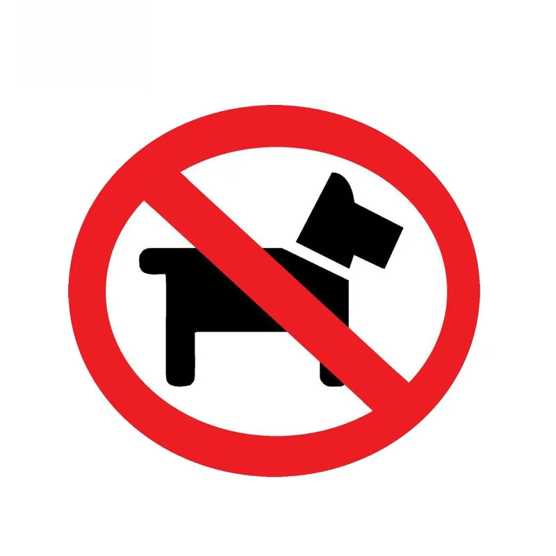 

Warning No Dogs Decal Animal PVC Car Sticker Waterproof Cover Scratch Decal for Mini Cooper Skoda Octavia,13cm*13cm