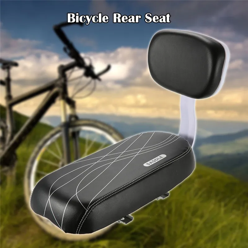 PU Leather Bicycle Saddle Bike Back Seat Bicycle Child Seat Cover Rest Cushion With Back Bike Saddle Bicycle Accessories Parts PU Leather Bicycle Saddle Bike Back Seat Bicycle Child Seat Cover Rest Cushion With Back Bike Saddle Bicycle Accessories Parts