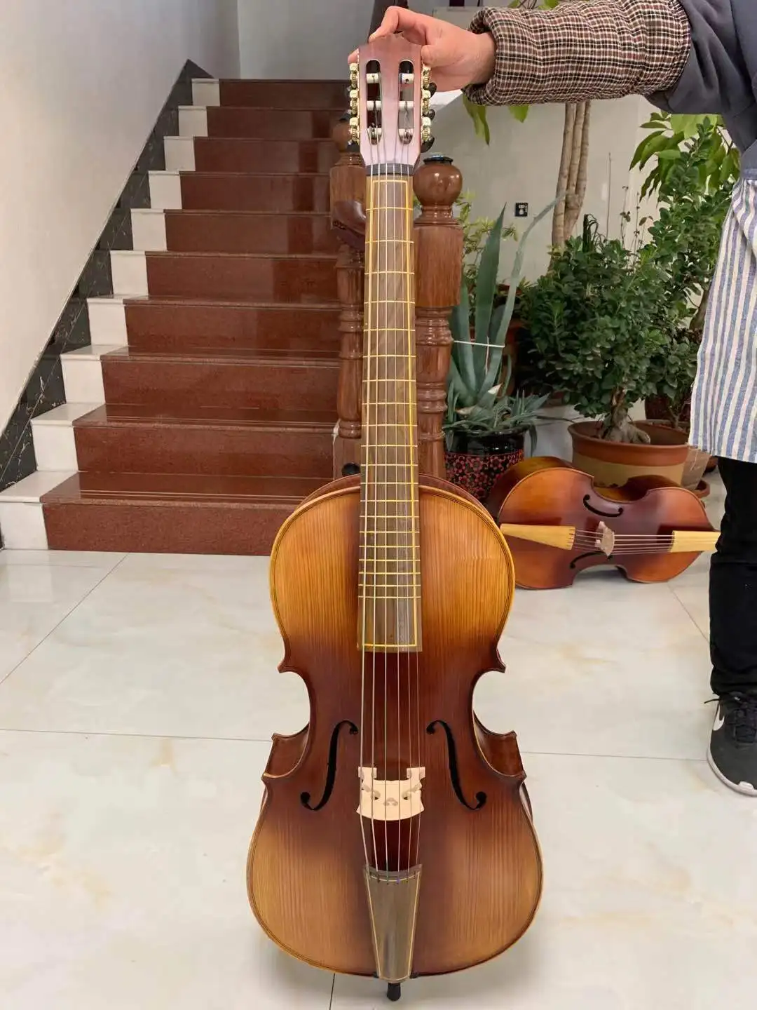 6 strings 23"(1/4) Cello SONG Brand Maestro"arpeggione", big and powerful sound #14960