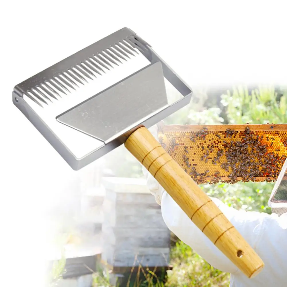 Stainless Steel Bee Honey Hive Uncapping Fork Scraper Shovel Beekeeping Cutter honey fork effectively cut off wax cappings frame | Дом и сад