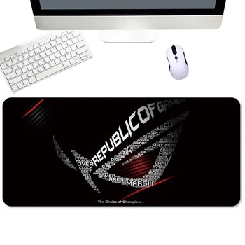 

80x30cm Non-Skid Rubber Gaming Mouse pad Republic Of Gamers Locking Edge Large Keyboard Mousepad for Laptop Notebook Desk Mat