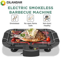 New 2024 Electric Table Top Grill BBQ Barbecue Garden Camping Cooking Indoor 1300W 1