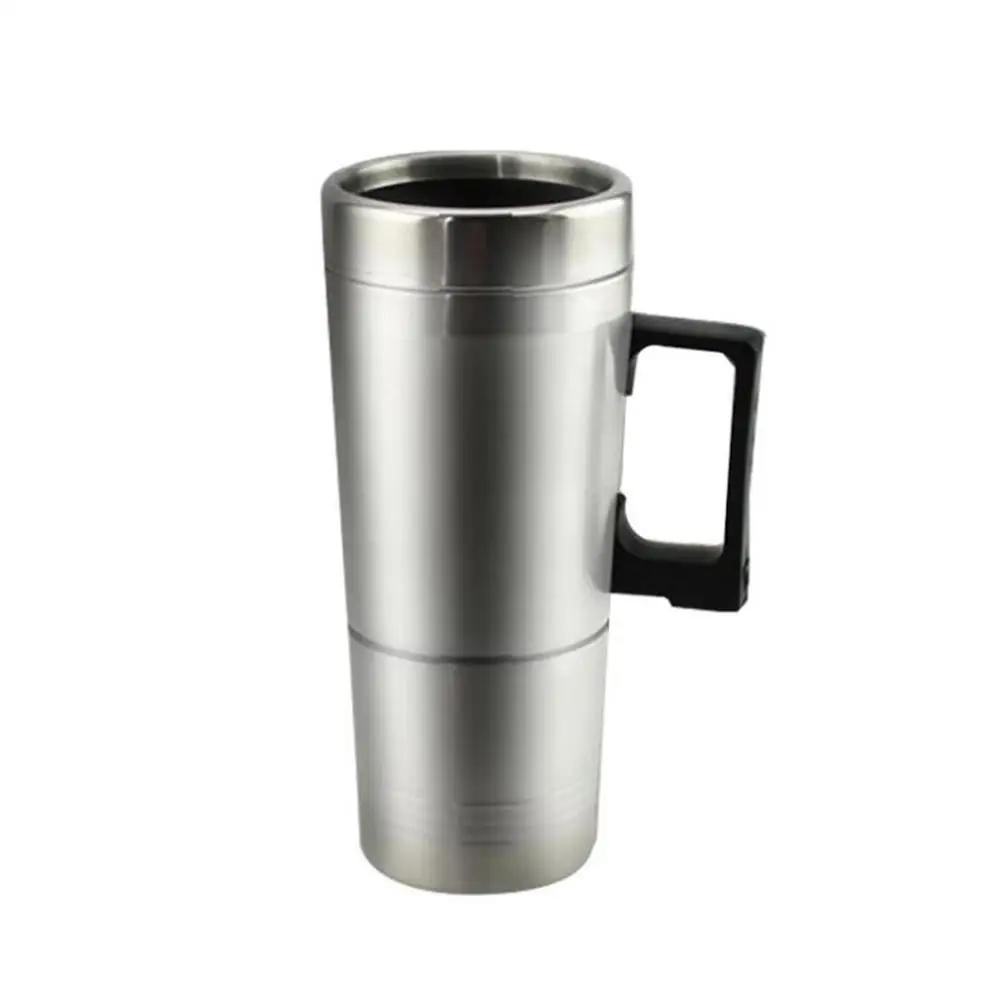 

Electric Auto Car Heating Cup Stainless Steel Coffee Tea Water Heater With Handle Cigarette Lighter Adapter