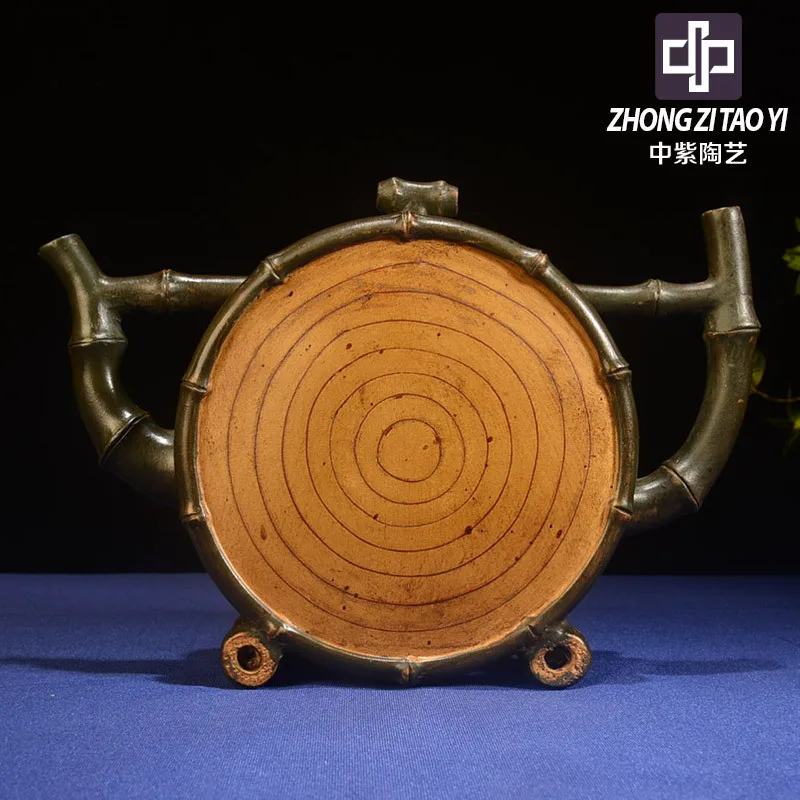 

In Purple Yixing Imitate Old Kettle Old Dark-red Enameled Pottery Teapot Taiwan Backflow One Factory The Cultural Revolution