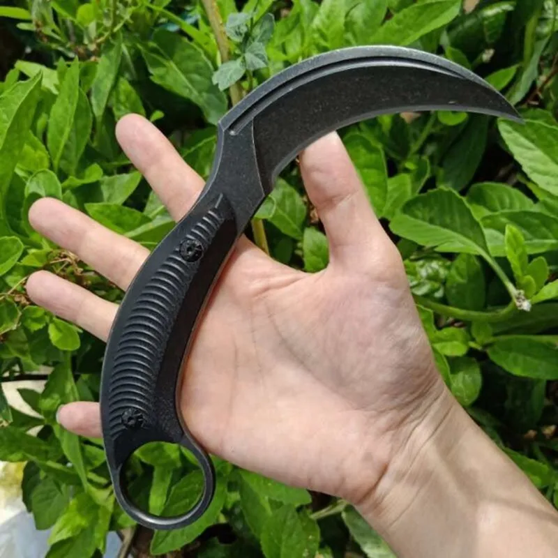 HS инструменты охотничий коготь нож Тактический karambit Кемпинг Открытый выживания фиксированные ножи K оболочка Портативный Спасательный G10 резак EDC инструмент